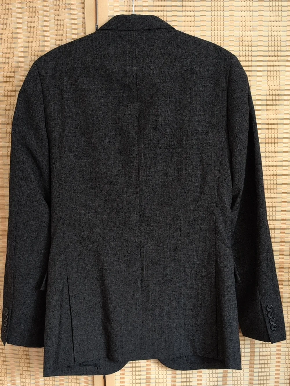 J. Crew Men’s Dark Charcoal Two-Button Notch Lapel 80% Wool Blend Blazer